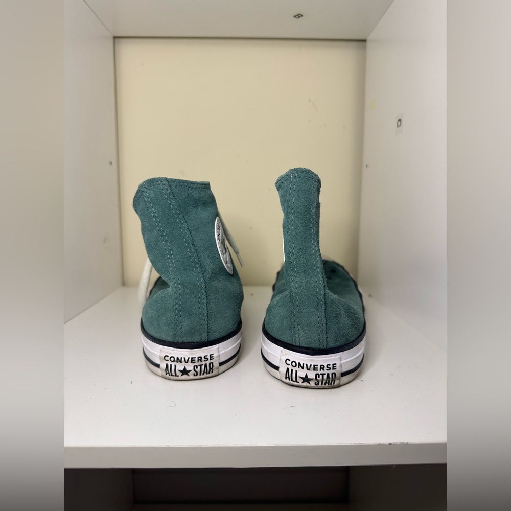 Converse All Star Chuck Taylor High Top women’s size 9.5 men 7.5 green suede - Picture 6 of 11